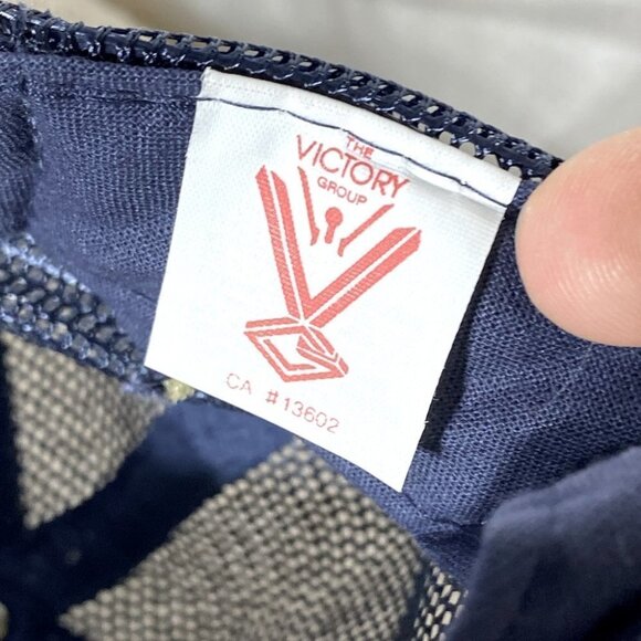 Vintage Navy Blue Loomis Snap Back Mesh Back Trucker Style Hat - Picture 9 of 13